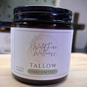 Organic Beef Tallow Unscented, 100% grass fed beef tallow, sensitive skin balm